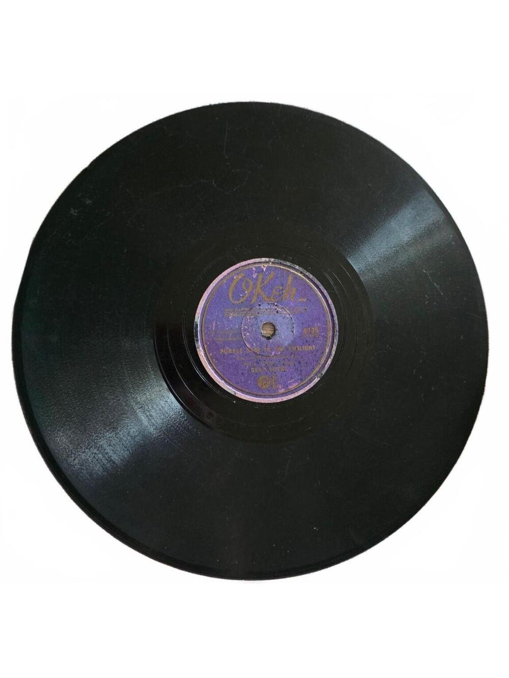 Vintage Gene Autry 78 Record OKeh 05890 Purple Sage In The Twilight Call Canyon